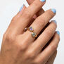 Amethyst and topaz ring by Mirabelle